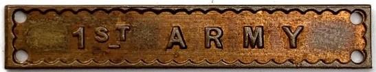 GENUINE WW2 1st ARMY CLASP FOR THE AFRICA STAR
