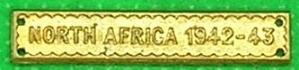 GENUINE WW2 NORTH AFRICA 1942-43 CLASP FOR THE AFRICA STAR