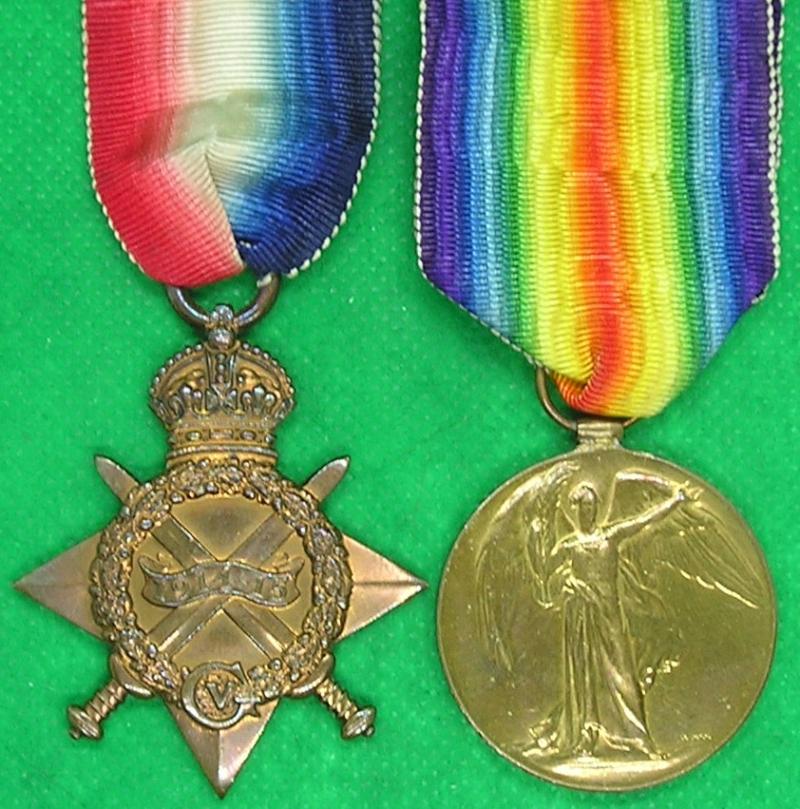 WW1 1914-15 STAR & VICTORY MEDAL, 16th WEST YORKSHIRE REGIMENT, 1st BRADFORD PALS