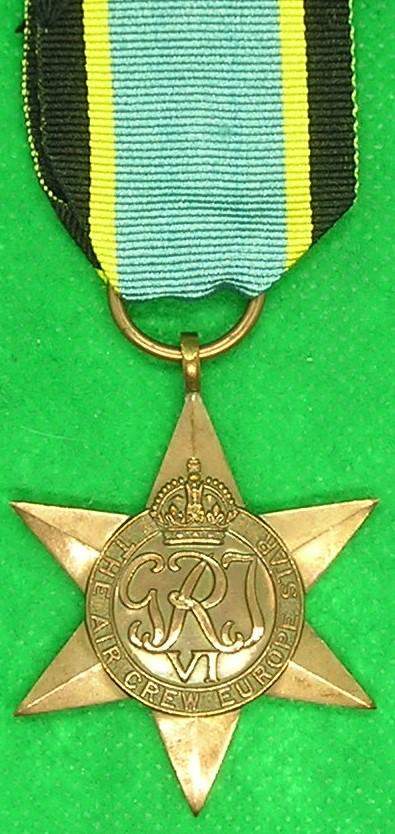 WW2 AIR CREW EUROPE STAR, LATER BIG RING ISSUE