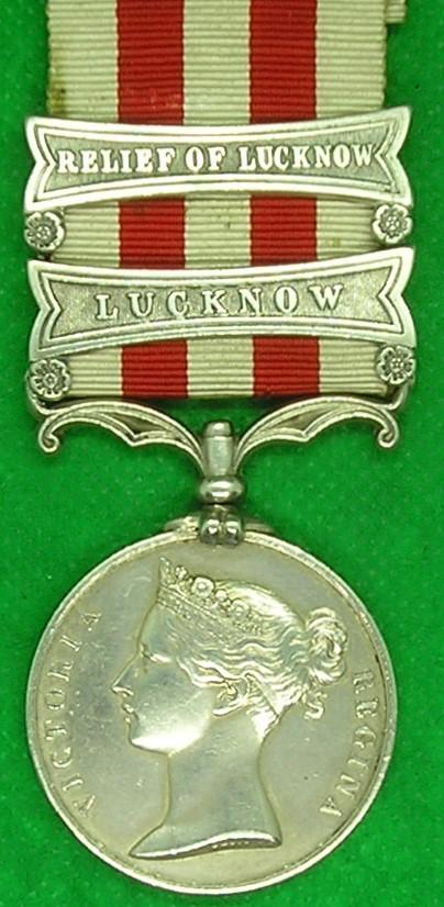 2 BAR INDIAN MUTINY, LUCKNOW & RELIEF OF LUCKNOW, 90th LIGHT INFANTRY