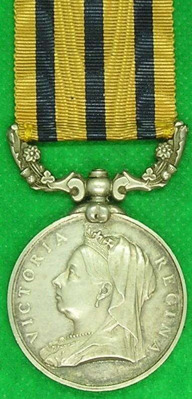 B.S.A COMPANY MEDAL, RHODESIA 1896, 2nd WEST RIDING REGIMENT FROM SHEFFIELD