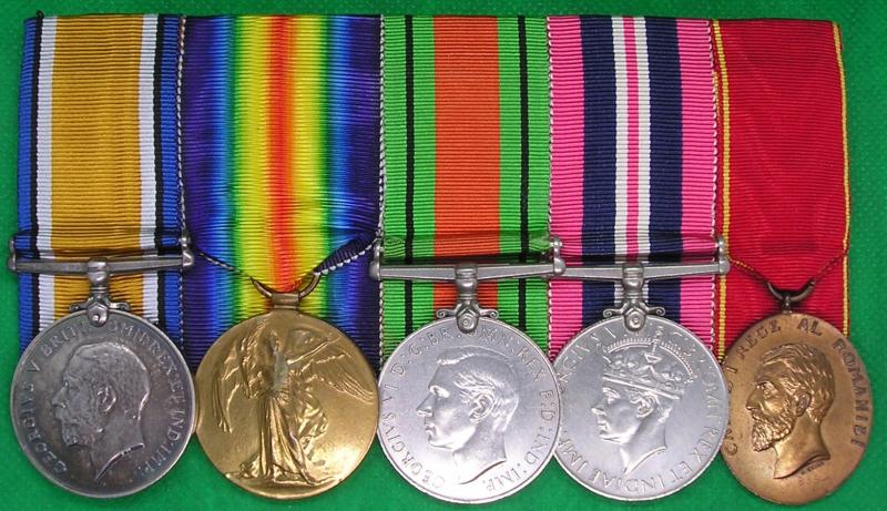 WW1 & WW2 ROYAL NAVY CHAPLAINS GROUP WITH ROMANIAN JUBILEE MEDAL