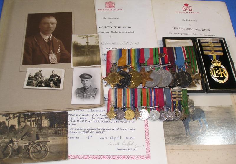 RARE WW1 & WW2 GROUP WITH THREE BAR ARMY EMERGENCY RESERVE DECORATION, CROIX-DE-GUERRE & FRANCE 1940 M.I.D TO THE ROYAL ENGINEERS