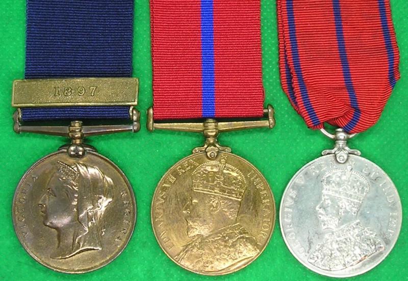 METROPOLITAN POLICE 1887 JUBILEE WITH 1897 CLASP, 1902 CORONATION & 1911 CORONATION, A & Y DIVISIONS