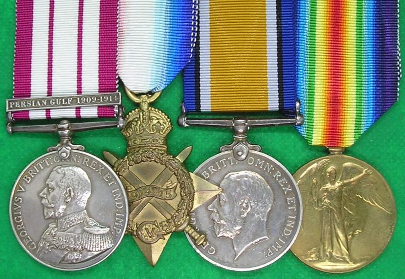 N.G.S PERSIAN GULF & 1914-15 TRIO, ROYAL INDIAN MARINE OFFICER, R.I.M.S LAWRENCE