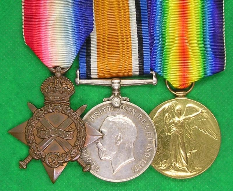 WW1 1914-15 TRIO, 1st K.S.L.I, KILLED IN ACTION FRANCE & FLANDERS 9-10-1916 FROM THE RHONDDA