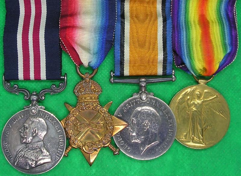 WW1 MILITARY MEDAL (MM) & TRIO, 37th DIVISIONAL SUPPLY COL A.S.C, FROM LEEDS, WITH A LENGTHY ENTRY IN THE NATIONAL ROLL OF THE GREAT WAR