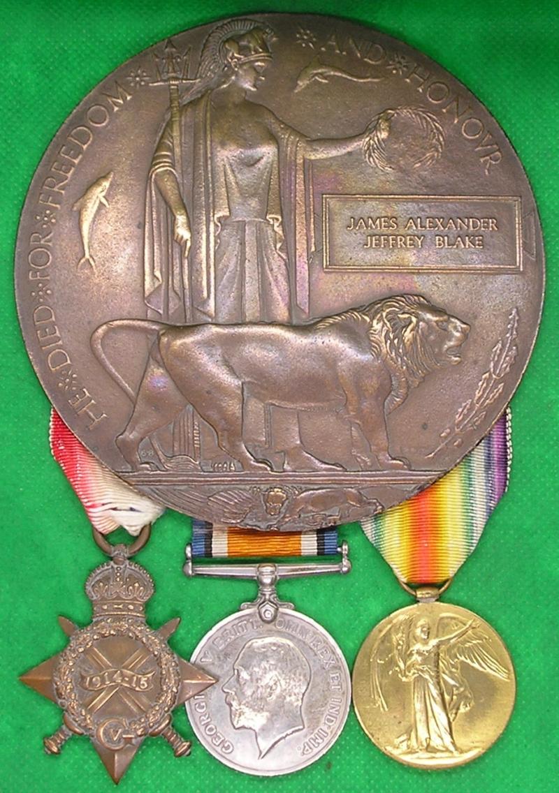 WW1 1914-15 TRIO & MEMORIAL PLAQUE, OFFICER 47th LONDON DIVISIONAL AMMO COL R.F.A, K.I.A F&F 18-8-1916, FROM SOUTH WOODFORD