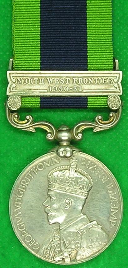 IGS NORTH WEST FRONTIER 1930-31, 1-16th PUNJAB.REGT, DIED INDIA 14-6-1941