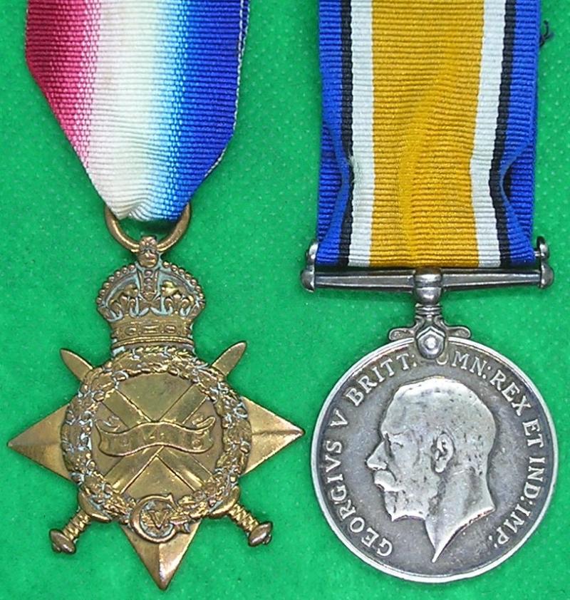 WW1 1914-15 STAR & BRITISH WAR MEDAL, 16th WEST YORKSHIRE REGIMENT / BRADFORD PALS, PRISONER OF WAR 1918