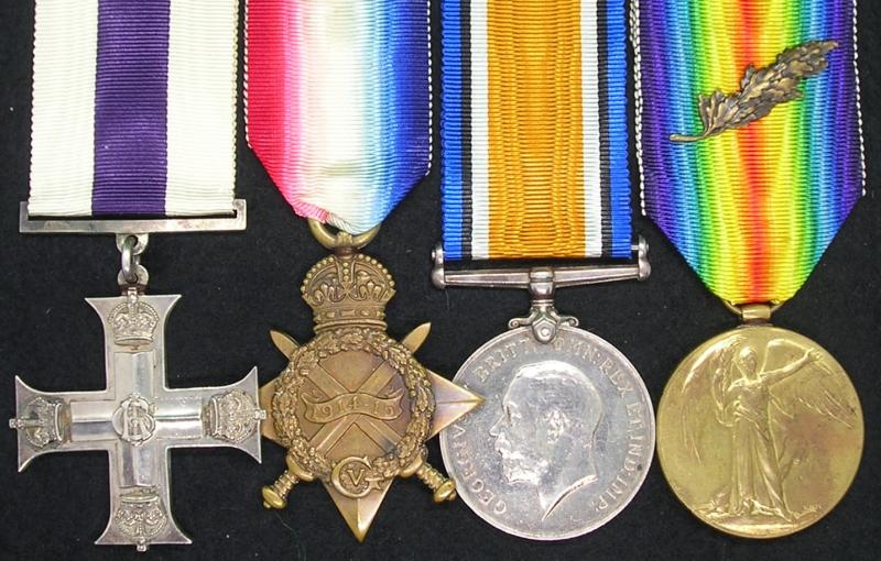 WW1 MILITARY CROSS (MC) & 1914-15 TRIO WITH M.I.D, 6th CAMERON HIGHLANDERS