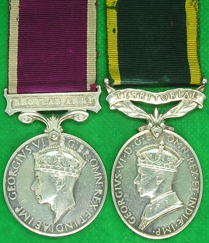 GVIR REGULAR ARMY LS&GC & GVIR EFFICIENCY MEDAL, 9th LANCERS & RA