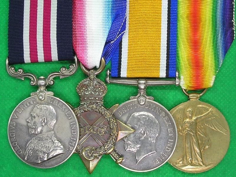 WW1 MILITARY MEDAL & 1914-15 TRIO, 9th & 1st BLACK WATCH FROM DUNDEE