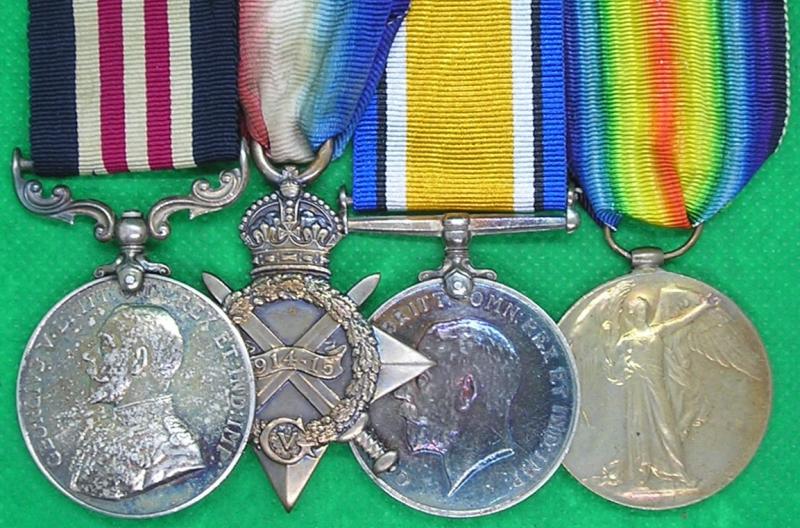 WW1 MILITARY MEDAL (MM) & 1914-15 TRIO, 1st BORDER REGIMENT, TWICE WOUNDED GALLIPOLI