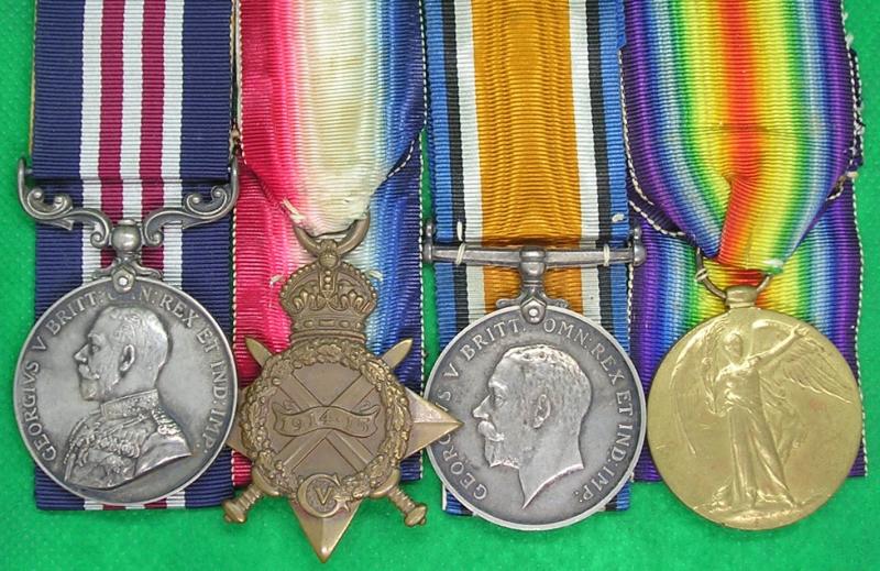 WW1 MILITARY MEDAL (MM) & 1914-15 TRIO, 1/5th GORDON HIGHLANDERS