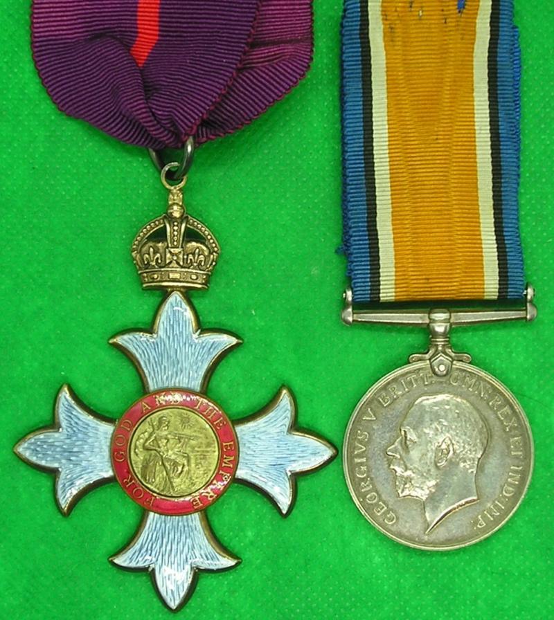 WW1 C.B.E & BRITISH WAR MEDAL (SOLE ENTITLEMENT) COLONEL COMMANDANT 2nd SCOTTISH DIVISION & FORMERLY COLONEL COMMANDING 2nd A&S.HIGHRS