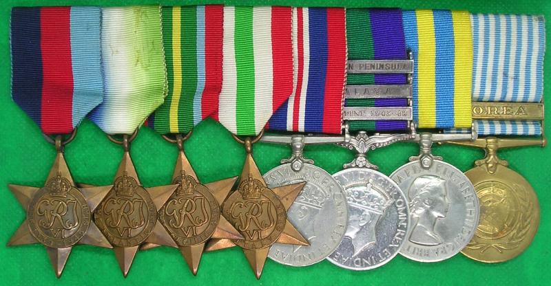 WW2 GROUP WITH THREE BAR GSM 1918-1962 & KOREA PAIR, MERCHANT NAVY & K.O.S.B