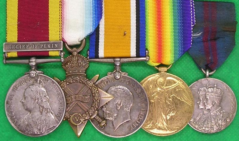 CHINA 1900, RELIEF OF PEKIN, 1914-15 TRIO & 1911 CORONATION, HMS ORLANDO