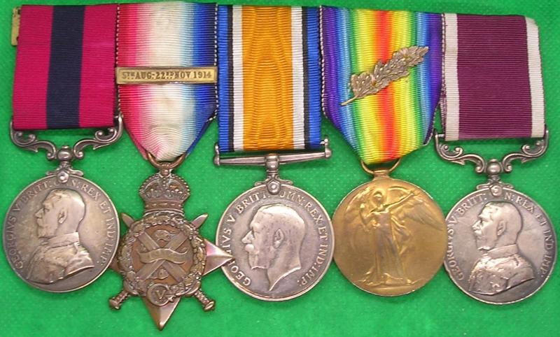 WW1 DCM, 1914 MONS STAR TRIO & LS&GC, 23rd BTY R.F.A, TWICE M.I.D 1916 & 1917, FROM SHEFFIELD