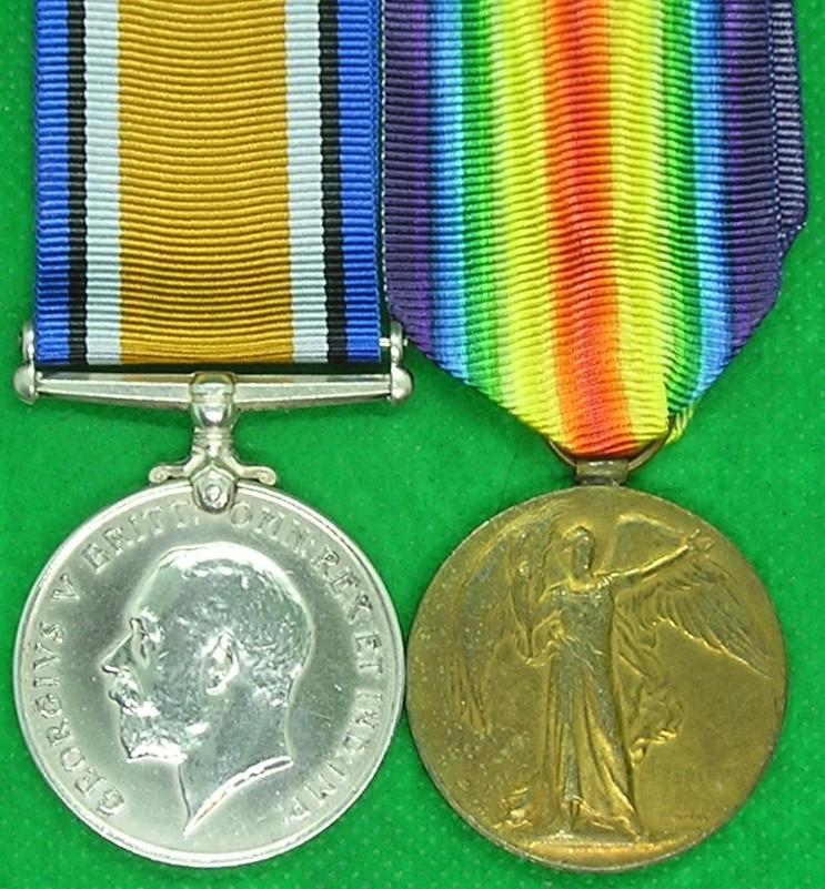 WW1 PAIR, 22nd NORTH'D.FUS, PRISONER OF WAR FIRST DAY OF THE MARCH OFFENSIVE 21-3-1918