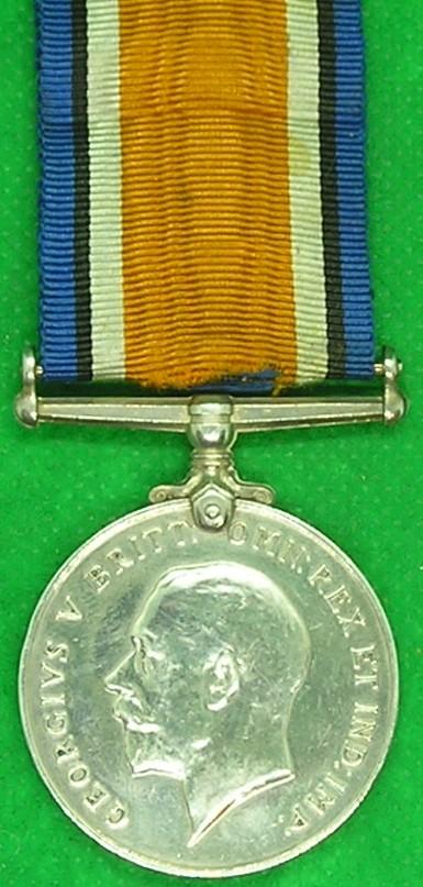 WW1 BRITISH WAR MEDAL, 2nd BORDER REGIMENT, KILLED IN ACTION F&F-23-1-1915