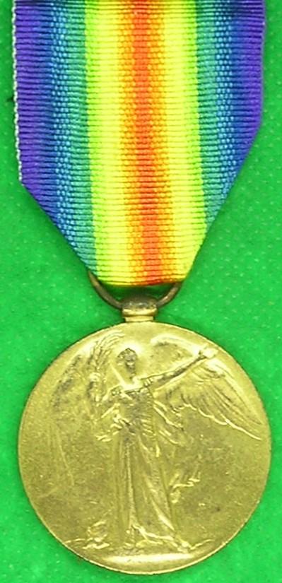 WW1 VICTORY MEDAL, 6th BORDER REGIMENT, KILLED IN ACTION F&F 27-9-1916, FROM WHISTON, LANCS