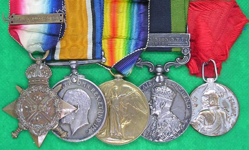 WW1 1914 MONS STAR TRIO, IGS AFGHANISTAN NWF 1919 & SERBIAN SILVER WAR MEDAL, R.F.A