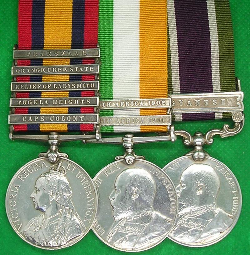 5 BAR QSA, KSA, & TIBET 1903-04, 2nd & 1st ROYAL FUSILIERS