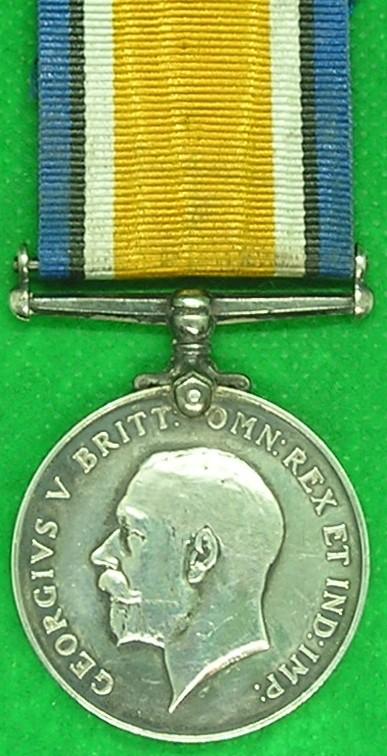 WW1 BRITISH WAR MEDAL, 1/4th BORDER REGIMENT, SOLE ENTITLEMENT, SERVED INDIA