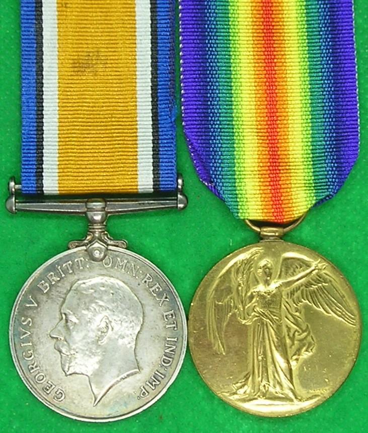 WW1 PAIR, 8th EAST SURREY REGIMENT, KILLED IN ACTION F&F 8-5-1917, FROM BERMONDSEY