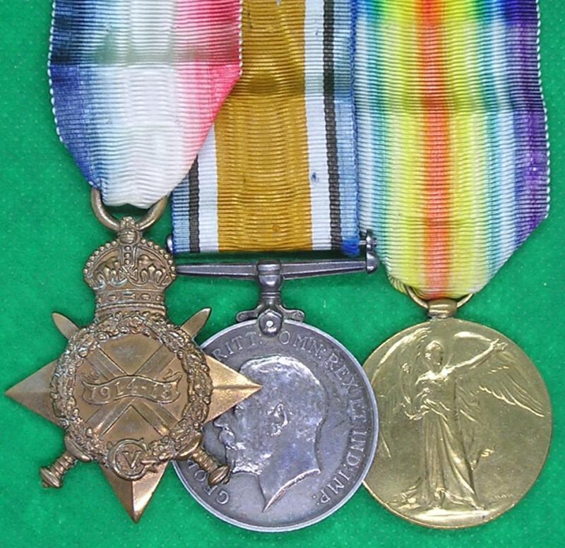 WW1 1914-15 TRIO, 7th NORTHUMBERLAND FUSILIERS & BORDER REGIMENT OFFICER, FROM MORPETH