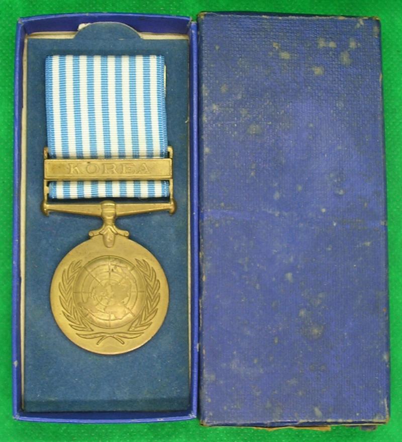 MINT BOXED UNITED NATIONS KOREA MEDAL