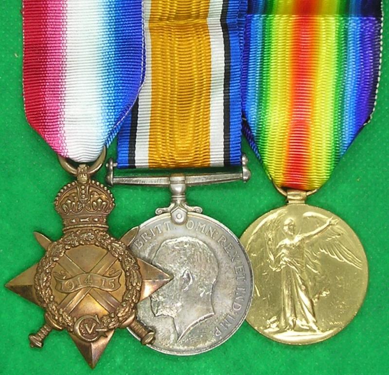WW1 1914-15 TRIO, 2/6th NORTH STAFFORDSHIRE REGIMENT, K.I.A F&F 29-11-1917, FROM NEWCASTLE, STAFFS