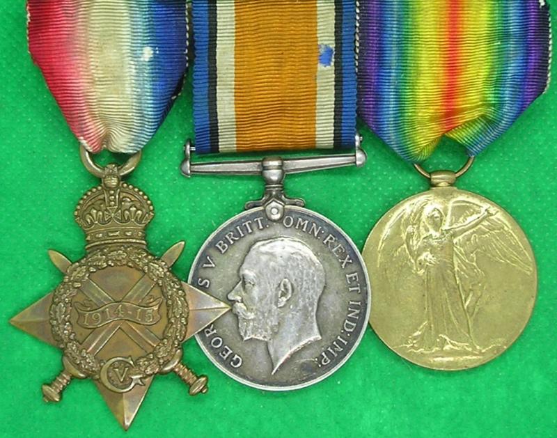 WW1 1914-15 TRIO, FARRIER CPL, ARMY SERVICE CORPS