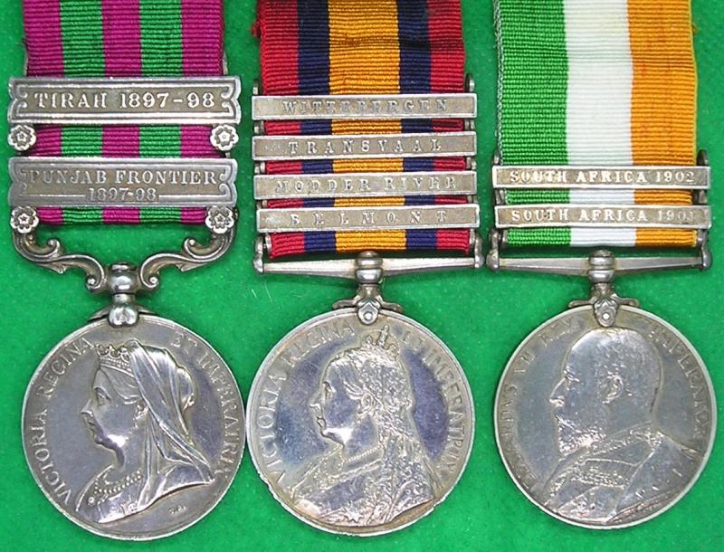 2 BAR IGS 1895, QSA & KSA PAIR, 2nd YORKSHIRE LIGHT INFANTRY