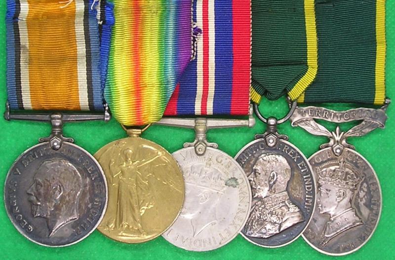 WW1 PAIR, WW2 WAR MEDAL, GVR T.E.M & GVIR EFFICIENCY MEDAL, R.SCOTS.FUS & 6th H.L.I, FROM GLASGOW