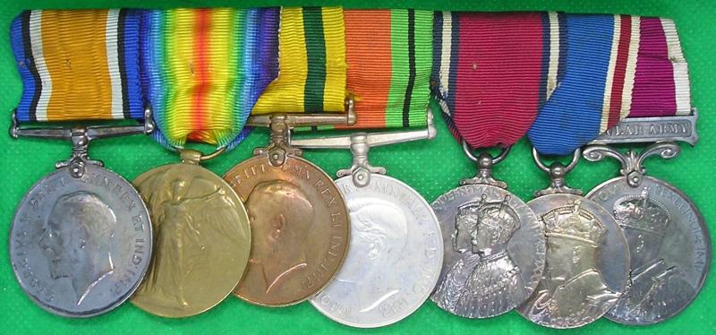 WW1 PAIR, TFWM, 1953 JUBILEE, 1937 CORONATION & GVR CROWNED HEAD REGULAR ARMY LS&GC, MASTER GUNNER R.A