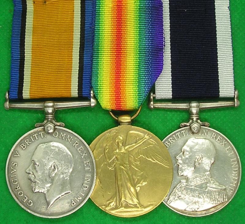 WW1 PAIR & RN LS&GC, HMS EMERALD, FROM PLYMOUTH