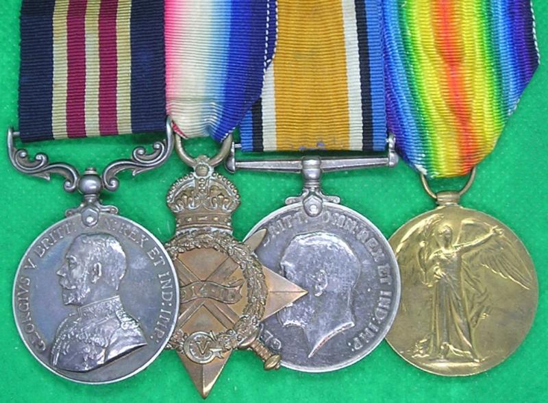 WW1 MILITARY MEDAL (MM) & TRIO, 10th NORTH'D.FUS & 32nd DIV R.E WIRELESS SECT, FROM DARLINGTON