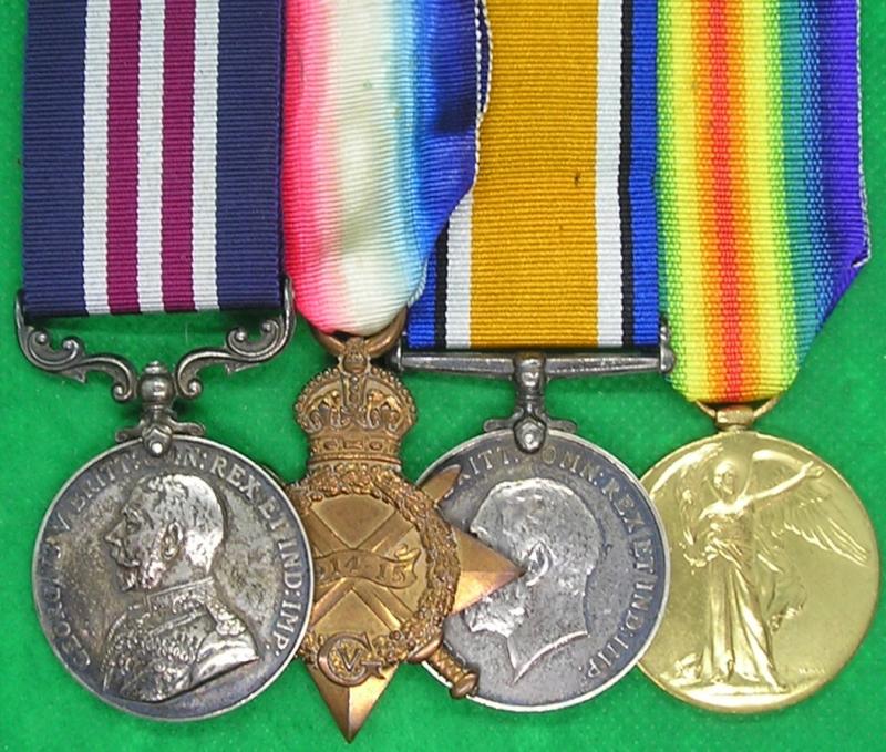 WW1 MILITARY MEDAL (MM) & TRIO, 10th E.YORK.R / HULL PALS, COMMISSIONED 10th YORKSHIRE REGT & DIED OF WOUNDS 11-4-1918