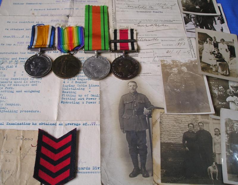 WW1 PAIR, WW2 DEFENCE & SPECIAL CONSTABULARY MEDALS, HOUSEHOLD BATTALION, WOUNDED 1917 FROM FEATHERSTONE