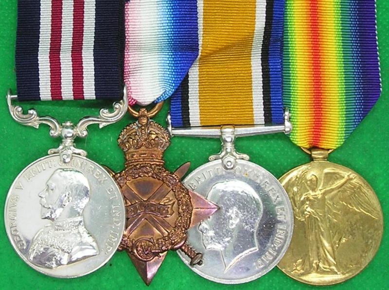 WW1 MILITARY MEDAL & 1914-15 TRIO, 8th BORDER REGIMENT