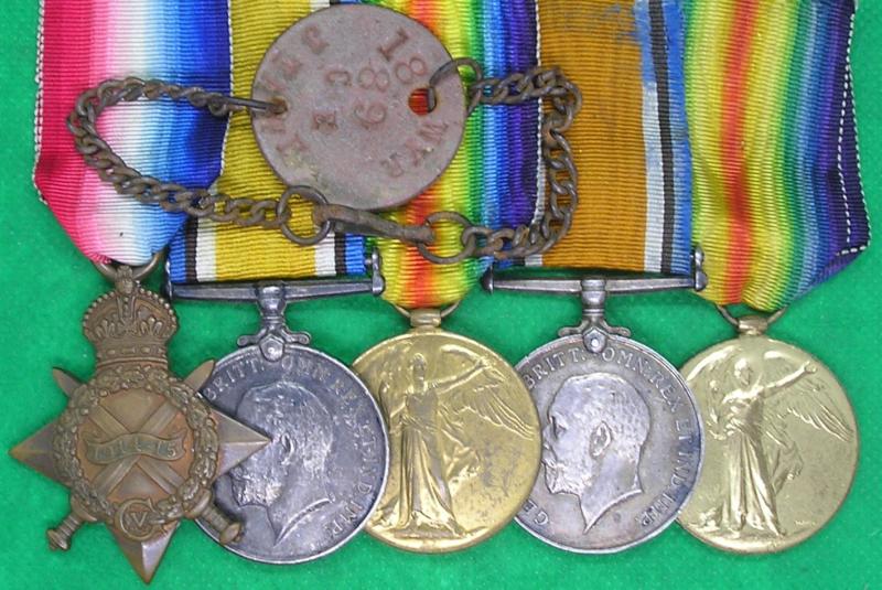 WW1 FAMILY GROUP TO BROTHERS, 2nd BRADFORD PALS, D.O.W F&F 30-6-1916 & W.RIDING.REGT, WOUNDED 1917