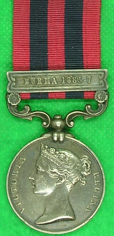 IGS 1854, BURMA 1885-7, 2nd LIVERPOOL REGIMENT