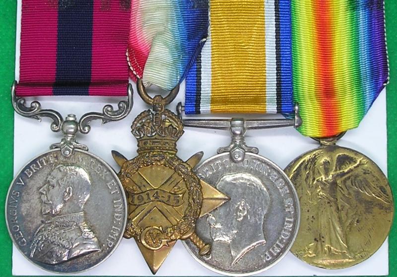 WW1 DCM & TRIO, HQ.COY.HOME COUNTIES DIV A.S.C, FROM BURGESS HILL
