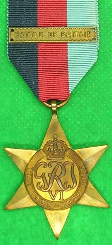 WW2 1939-45 STAR WITH BATTLE OF BRITAIN CLASP