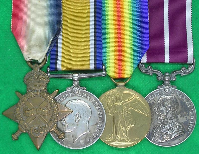 WW1 1914-15 TRIO & IMMEDIATE M.S.M, ROYAL GARRISON ARTILLERY FROM NORBURY