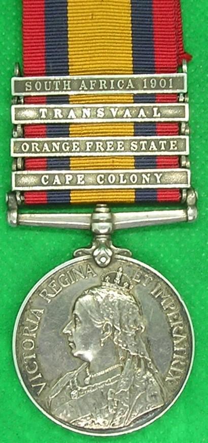 4 BAR QSA, OFFICER ROYAL IRISH FUSILIERS K.I.A JASKRAAL 28-8-1901