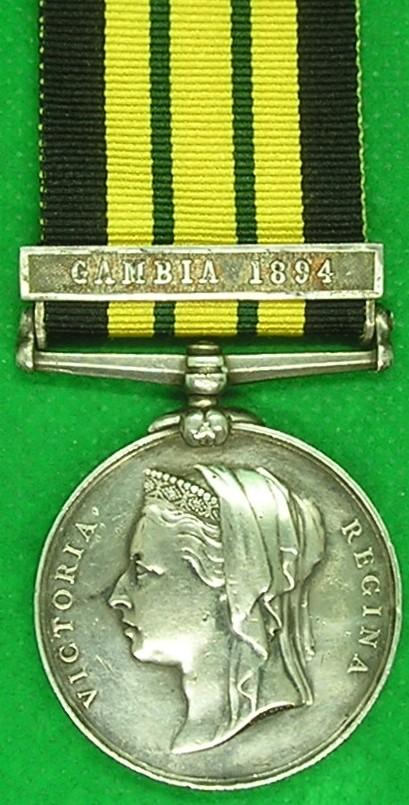 EAST & WEST AFRICA GAMBIA 1894, BOSUN, HMS RALEIGH